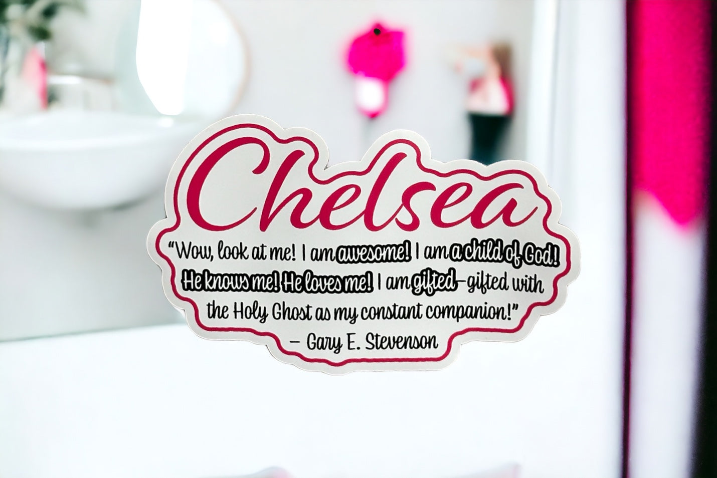 Young Women's Motivation Mirror Cling