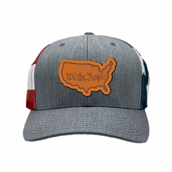 Leather Patch Hat We the People 